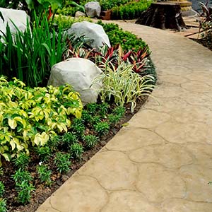 Stone,Walkway,In,Garden